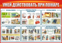 Стенд "Умей действовать при пожаре" - «globural.ru» - Астрахань