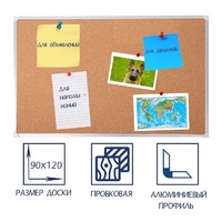 Доска пробковая 1200х900 - «globural.ru» - Астрахань