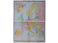 Учебная карта "Европа 1924-1939 гг" 1050*1420 мм (матовое, 2-стороннее лам.) - «globural.ru» - Астрахань