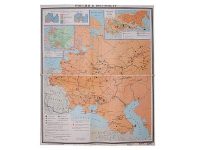 Учебная карта "Россия 1907-1914 гг." 1420*1100 мм (матовое, 2-стороннее лам.) - «globural.ru» - Астрахань