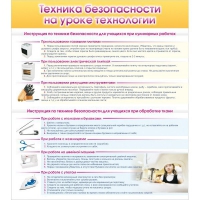 Стенд "Техника безопасности на уроке технологии" - «globural.ru» - Астрахань