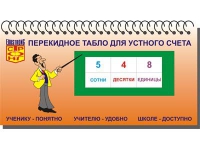 Перекидное табло для устного счета (ламинированное) - «globural.ru» - Астрахань
