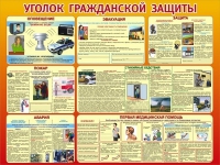 Стенд "Уголок гражданской защиты" - «globural.ru» - Астрахань