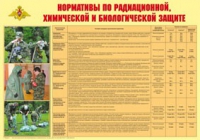 Плакат "Нормативы по радиационной, химической и биологической защите" - «globural.ru» - Астрахань