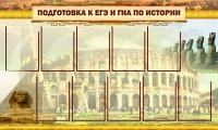 Стенд "Подготовка к ЕГЭ и ОГЭ по истории вариант 2 ( 9 кармашков)" - «globural.ru» - Астрахань
