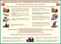 Таблица Порядок действий при внезапной смерти 1000*1400 винил - «globural.ru» - Астрахань