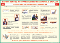 Таблица Порядок действий при переломах конечностей 1000*1400 винил - «globural.ru» - Астрахань