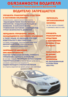 Плакат "Водителю запрещается " 1000*1400 винил - «globural.ru» - Астрахань