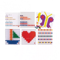 Мозаика Peg Board. Набор с прозрачными досками и картинками - «globural.ru» - Астрахань