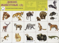 Раздаточные карточки "Дикие животные" часть 2 - «globural.ru» - Астрахань