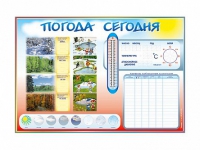 Стенд-уголок маркерный "Погода сегодня" - «globural.ru» - Астрахань
