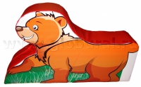 Напольная игрушка "Медвежонок" с шелкографией (ВИК) - «globural.ru» - Астрахань
