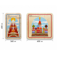 Набор стеновых панелей «Памятные места России - Кижи, Москва» - «globural.ru» - Астрахань