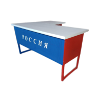 Стол преподавателя "Патриот" угловой с выкатной тумбой - «globural.ru» - Астрахань