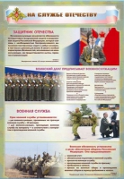Стенд "На службе Отечеству" (вариант 1) - «globural.ru» - Астрахань
