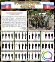 Стенд "Военная форма одежды (флаг РФ)" - «globural.ru» - Астрахань