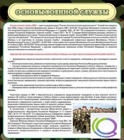 Стенд "Основы военной службы" - «globural.ru» - Астрахань
