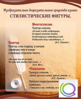 Стенд "Стилистические фигуры" в ассортименте - «globural.ru» - Астрахань