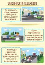 Стенд "Обязанности пешехода часть 1" - «globural.ru» - Астрахань