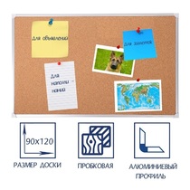 Доска пробковая 1200х900 - «globural.ru» - Астрахань