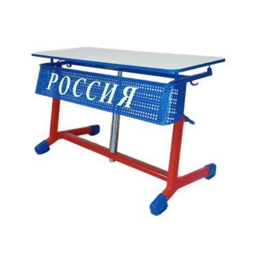 Стол ученический двухместный "Патриот-2о" на газовом лифте (р.гр. № 3-7 и наклоном столешницы) - «globural.ru» - Астрахань